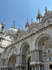 Basilica di San Marco dome and facade in Venice