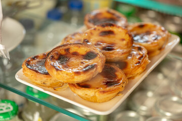 Coffee and Pastel de Nata by the Beach in Praia Azul Portugal