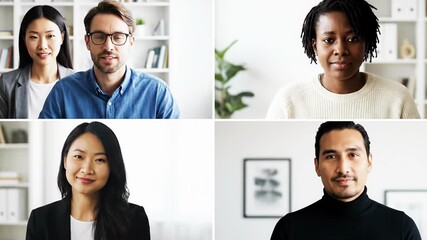 Engaging virtual meeting with diverse professionals discussing innovative solutions - Powered by Adobe