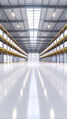 Empty warehouse interior