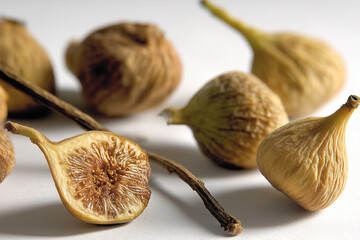 Close-up of dried figs.