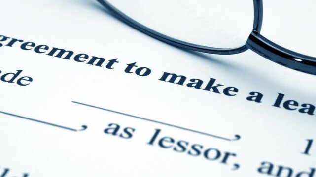 Agreement to make lease dolly shot