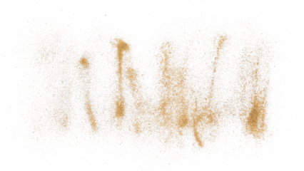 Sand flying isolated on white background and texture, clipping path