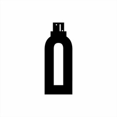 Simple elegant perfume bottle icon logo design.