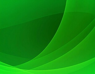 Abstract green flowing lines