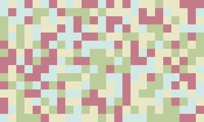 Abstract pixel art background.  Muted pastel tones create a calming, textured surface perfect for websites, presentations, or print.  Represents digital art, technology, or modern design.