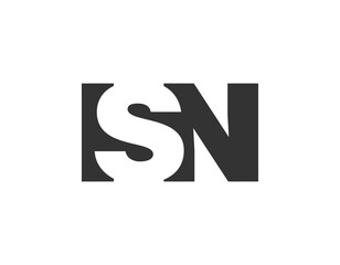 ISN logo design. Initial letter I S N bold font style for tech startups, consulting, corporate branding. Creative company name, headlines typography identity, trendy logotype.