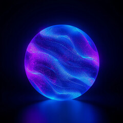 blue planet with space