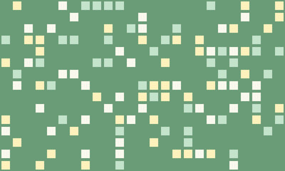 Abstract pixelated pattern.  Soft pastel colors on a muted green background create a calming, modern design perfect for websites, presentations, or textile prints.