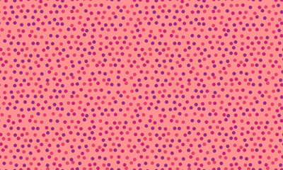 Vibrant pink and purple polka dot pattern.  Perfect for textile design, website backgrounds, or playful branding. This cheerful, highresolution image evokes feelings of joy and energy.