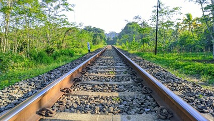 Fototapeta premium railway in the countryside