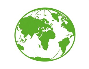 Green globe graphic