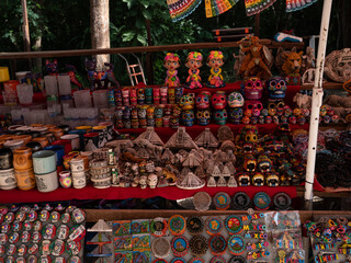 handcraft items for sell by locals at Chi chen Itza, Yucatan