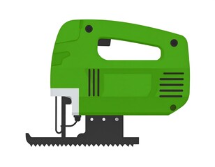 Fototapeta premium Green jig saw, side view