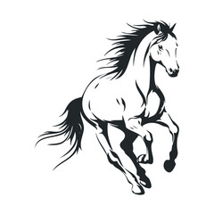 Majestic horse in motion showcasing power and grace in nature