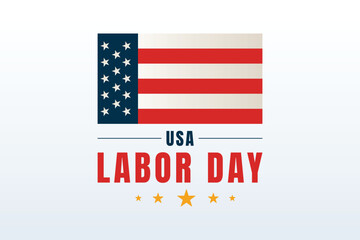 usa flag labor day minimal background