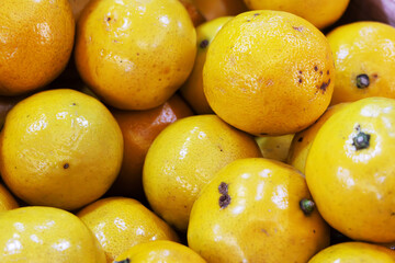 Close-up of a handful of oranges
