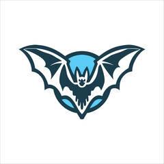 Naklejka premium Bat Silhouette Icon, Valencia Symbol Design Dia de la Comunidad Valenciana Bat Valencias symbol in solid black on an orange disc