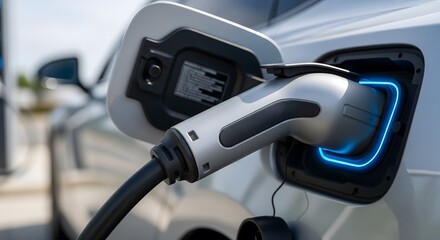 Electric vehicle charging station ev charger plug in car battery renewable energy sustainability future tech