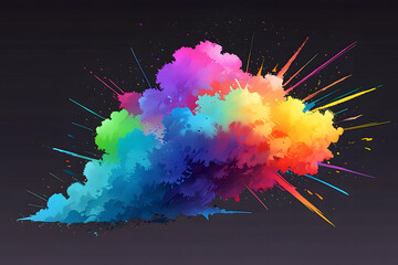 Abstract watercolor splashes background