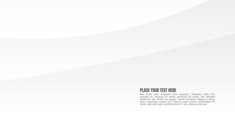 Clean, modern abstract background with subtle grey and white curved lines, perfect for presentations, websites, or elegant design projects. Features placeholder text for easy customization.