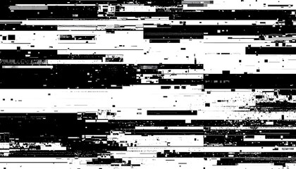 Digital Disturbance: Abstract Monochrome Texture Exploring Glitch and Disruption