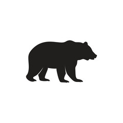Black Bear Icon Vector Symbol