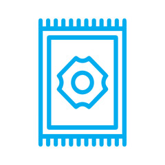 Islamic prayer rug icon