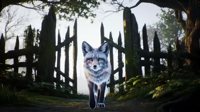 Silver Fox at Mystical Gate.