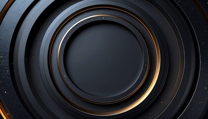 Dark Circular Abstract Background.