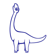 Brachiosaurus Looking Up Long Neck Dinosaur Funny Dino