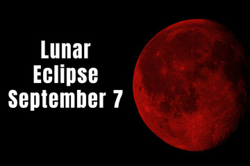 Lunar eclipse on September 7 with a large red moon