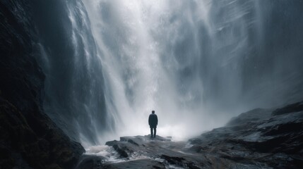 Obraz premium Waterfall as Natural Shower