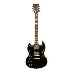Obraz premium Realistic Electric Guitar Vector Illustration