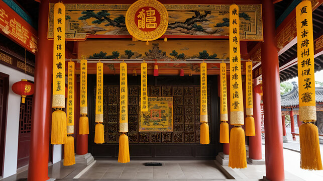 The hanging incent at the local Chinese temple