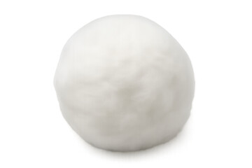 Realistic snowball on transparent background for winter designs