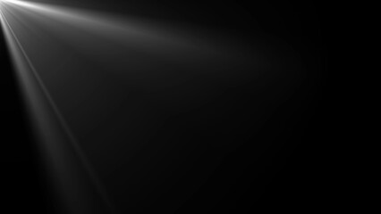 Heavenly light in black background