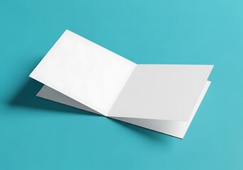 Blank Square Brochure Mockup Perfect for Design Presentations and Branding