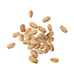 Pistachio nuts isolated on transparent background