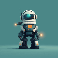 Naklejka premium Artificial Intelejen Robotic Design Very Cool