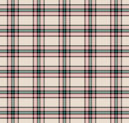 Antique Rose Plaid Seamless Repeat