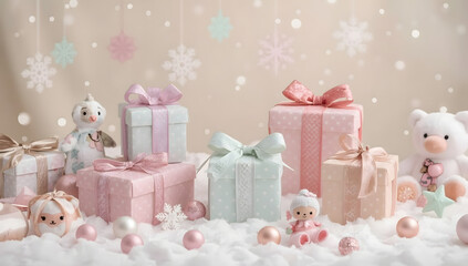 Cute Pastel Christmas Wonderland