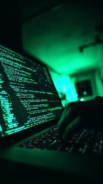 Teen Coder Debugging Python Code on Laptop at Night