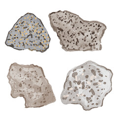 Dacite Rock Illustration