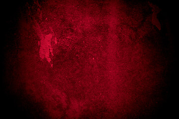 Old wall texture cement black red  background abstract dark color design are light with white gradient background.