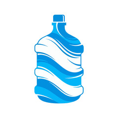 Abstract Water Gallon Splash Vector Design