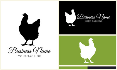 Chicken Logo Design Variations. (2)