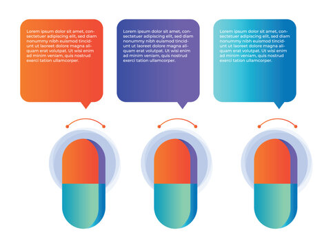 Modern infographic template with human head shapes, speech bubbles, and digital technology elements. Gradient vector design in blue, green, purple, and orange colors. Perfect for business dfdfdfd
