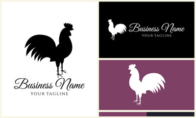 Rooster Logo Design Variations. (11)