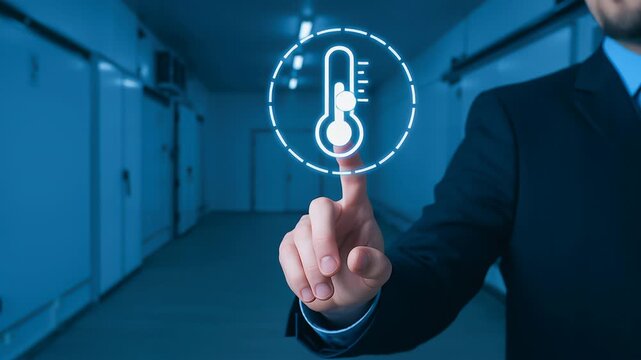 Temperature control hazard analysis critical control point ensures safety with finger hand monitoring for food processing and industrial environments